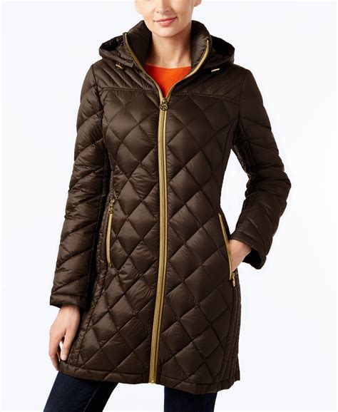 ladies michael kors puffer jacket|Michael Kors quilted puffer jacket.